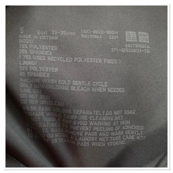 Uniqlo Seamless Sports Bra Gray Size Small - Picture 4 of 4